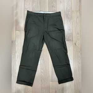 Club Monaco Davis slim fit green lightweight chinos sz 31x30